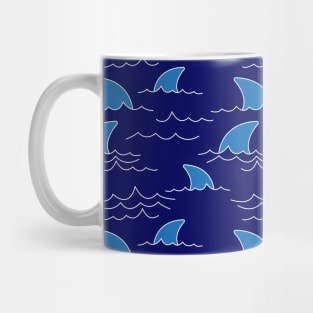 Shark Fins Pattern Mug